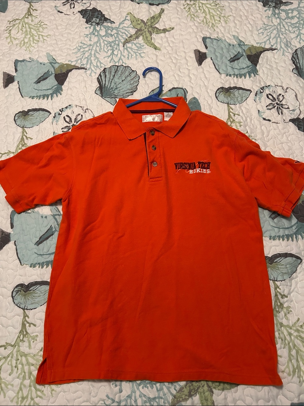 Hokies Orange Polo